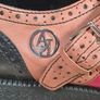 womens ARMANI JEANS leather shoes BROGUES slip on multicoloured Size UK 3 EU 36 boys girls Image 3