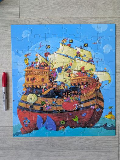Jigsaw Djeco Barbarossa Pirate ship age 5+
