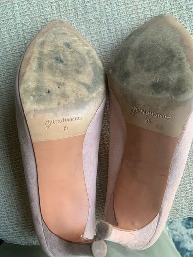 Dusky pink heels. Size 6 or 39