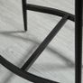 Breakfast Bar Stools Set of 2, Microfibre Upholstered Barstools, Industrial Bar Chairs with Curved Seat and Steel Frame for Dining Room, Kitchen, Grey Image 8