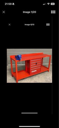 Steel work benches