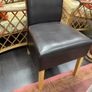 Brown leather chair Image 4