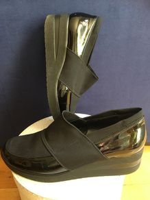 Carl Scarpa OGETTI Slip On Wedge Loafers 41 Flatforms