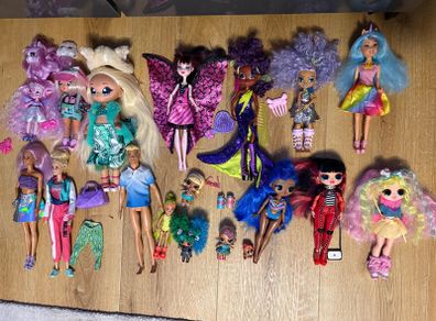 dolls L.O.L. Surprise!  O.M.G, Barbie, Monster High, Cave Club,  Enchantimals