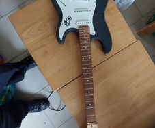 Unfinished Electric Guitar, no strings, Sea Horse Logo, in excellent like new condition