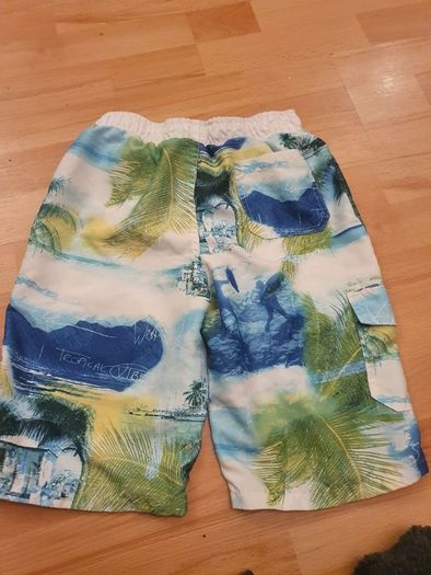 Summer Shorts/Bermuda Style Swim Shorts... Size: 11-12 Yrs .. Colour: White/Blue/Green