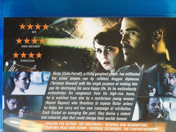 Dead Man Down [2013] Colin Farrell, Naomi Rapace Dominic Cooper & Terrence Howard [Blu-ray Movie]