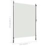 Outdoor Roller Blind 150x270 cm Cream Image 7