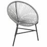 Garden Moon Chair Poly Rattan Grey Image 2