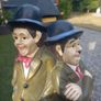 Heavy Laurel and Hardy wine bottle holder,  D18 Image 5