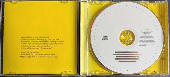 Joy Division - Permanent: Joy Division 1995 CD (1999) New Wave Post-Punk Compilation VG+