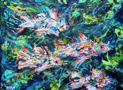 My Lucky Fish Abstract Art