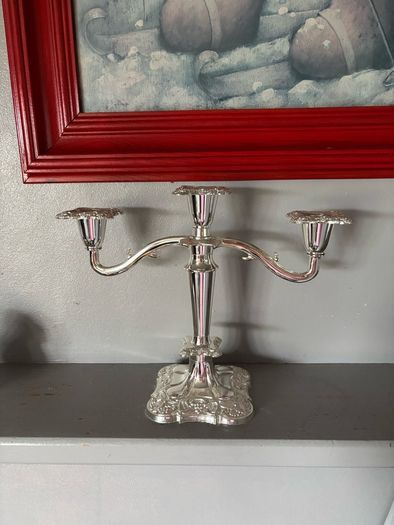Decorative Candelabra, English, Chrome, Victorian style