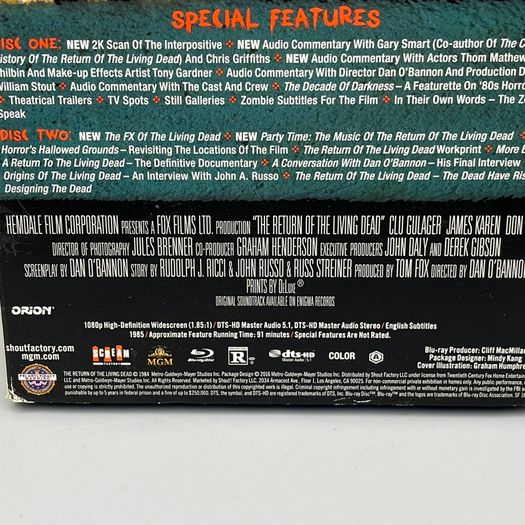 The Return of the Living Dead (Blu-ray) Collectors Edition - Import