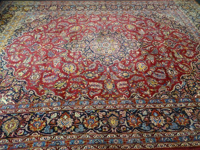P.ersian Old Kashan Rug.4.1x2.93m (AK)