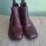Heavenly Feet purple leather ankle boots Image 8