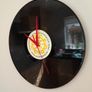 VINYL RECORD CLOCK. New Sweeping hand Quartz Clock Mechanism. vintage1978 12" vinyl record LP album Image 3