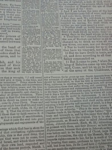 19th Century Family Bible (13x11 inches)