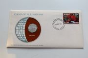 Vintage Bangladesh 1974 Coin Stamp cover BUNC  FAO