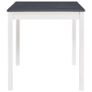 Dining Table White and Grey 140x70x73 cm Pinewood Image 4