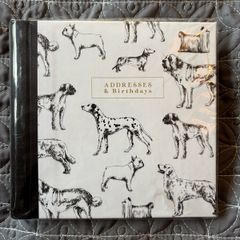 Brand New Dogs Theme Addresses and Birthdays Book