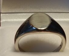 925 Sterling Silver Mens Signet Ring