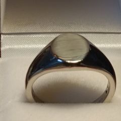 925 Sterling Silver Mens Signet Ring