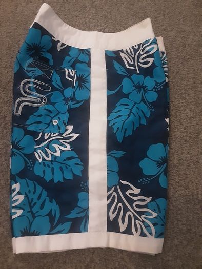 Short  ..  Summer Swim Shorts "Sneaker Freak" Colour: Blue .. Size: Medium