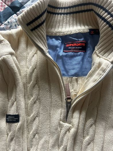Superdry Aran zip top