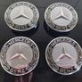 4 x Mercedes Centre Caps (Black) FREE POST Image 3