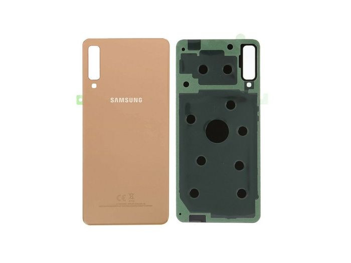 For Samsung Galaxy A7 2018 A750 Battery Cover Rear Back Glass Housing Gold New - FHT11SMBK