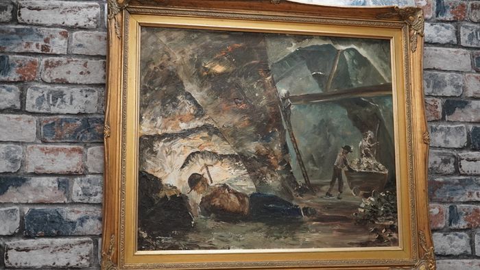 Oil Painting - Mining Scene