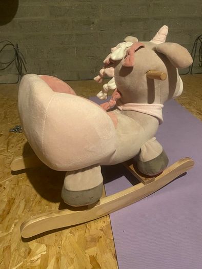Wooden Baby Rocker Unicorn