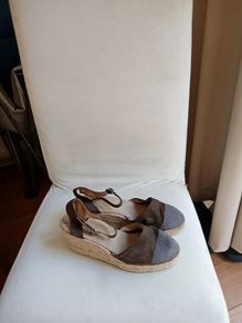 Brown Suede Wedge Shoe