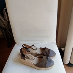 Brown Suede Wedge Shoe