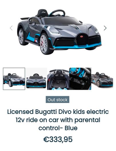 Bugatti electric Ride On