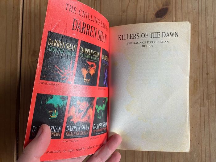 Darren Shan SIGNED Killers of The Dawn