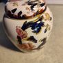 Vintage Ironstone Ginger Jar by Masons - Mandalay Pattern. Highly Collectible. Measures 4 inches high. Image 10