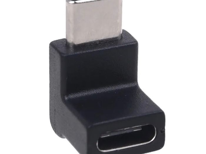 NEW Right Angle 90 Degree USB 3.1 Type C Male to Female USB C Converter Adapter