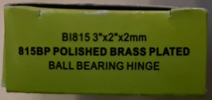 Basta ball bearing hinge 3"x 2"x 2 mm