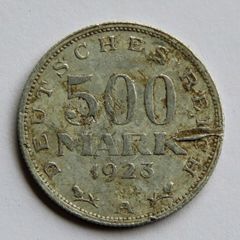 1923 Germany 500 Mark Weimar Republic