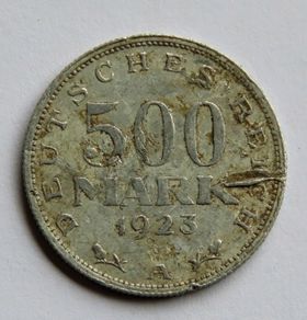 1923 Germany 500 Mark Weimar Republic