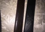 Selecting of men's black/brown belts