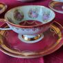 Vintage15 Piece Gloria Fine Porcelain Heavy Gold Gildings Coffee Set For 6 Person Setting Made In West Germany Image 9