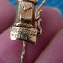 Vintage 9Ct Gold Golf Bag/Golf Clubs Charm/Pendant - 9ct/325 Gold - Moving Charm. 2,4g Image 2