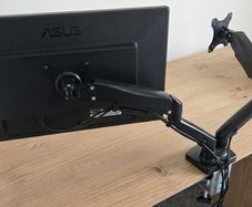X2 Asus monitors + Arm