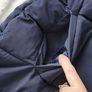 Navy Padded winter coat with Belt size M /12 Image 8
