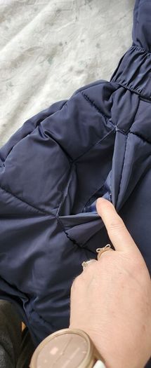 Navy Padded winter coat with Belt size M /12