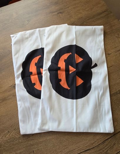 Two Halloween cushion covers - Jack O'Lantern