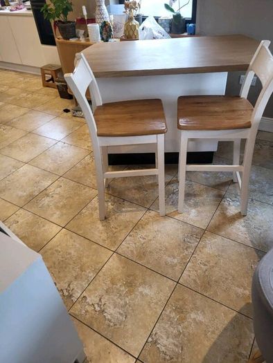 Kitchen Island + Bar Stools
